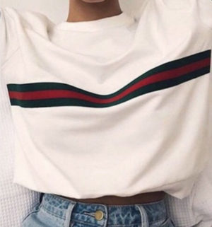 Striped Casual Sweatshirt